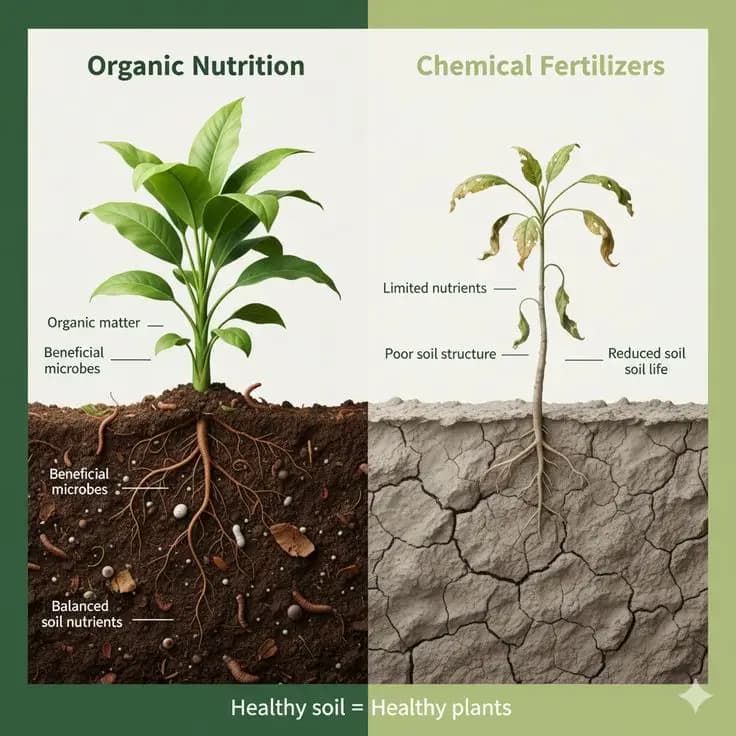 Fertigation signs in plants