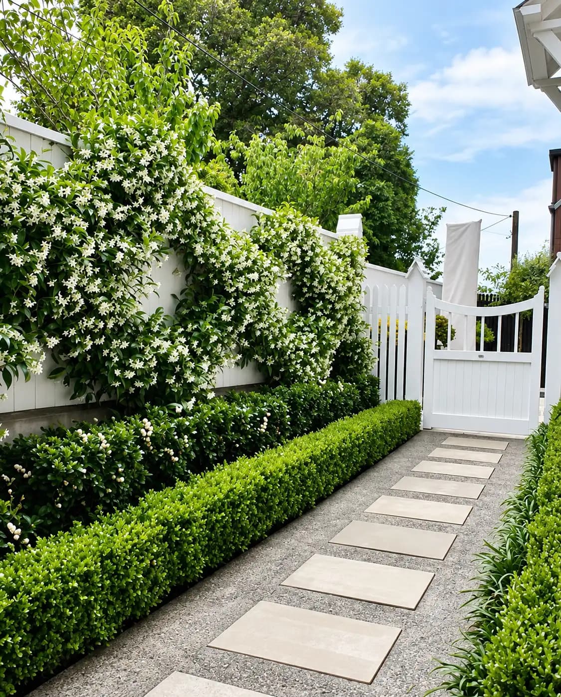 Jasmine plant growing in a home garden