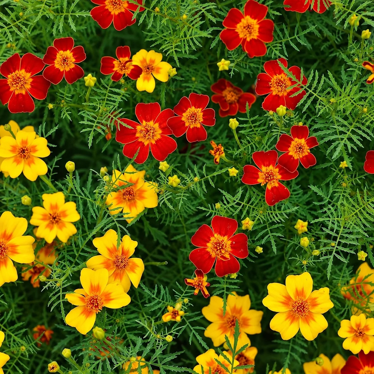 Signet Marigold growing outdoors