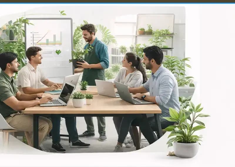 Office Indoor Plants arranged in an indoor space