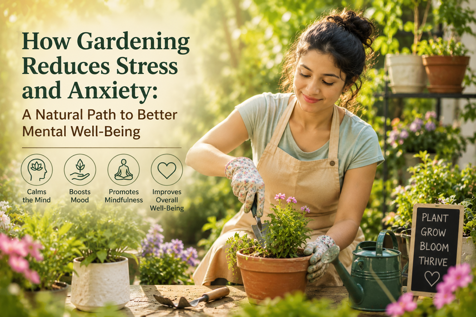 Gardening Reduces Stress and Anxiety
